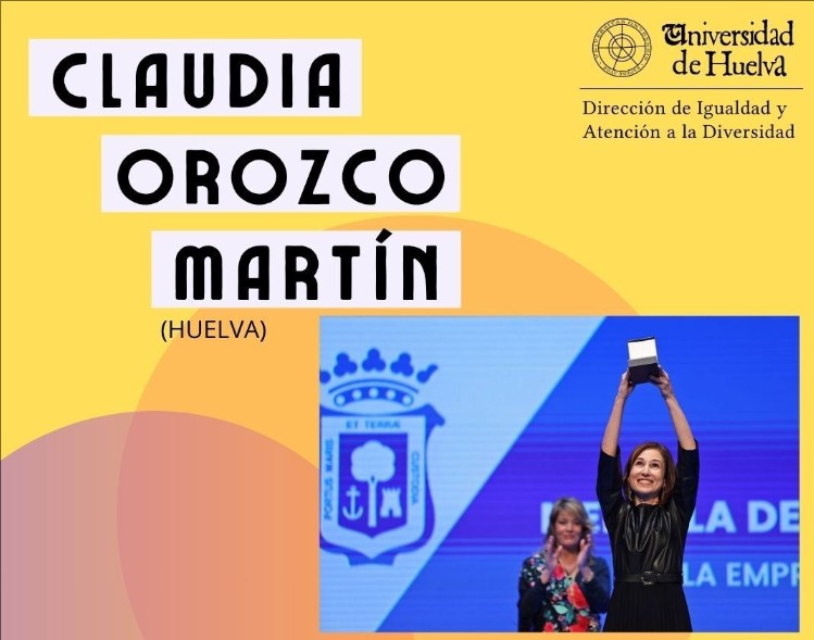Claudia Orozco Martín, incluida en el listado de “Mujeres que rompen estereotipos”