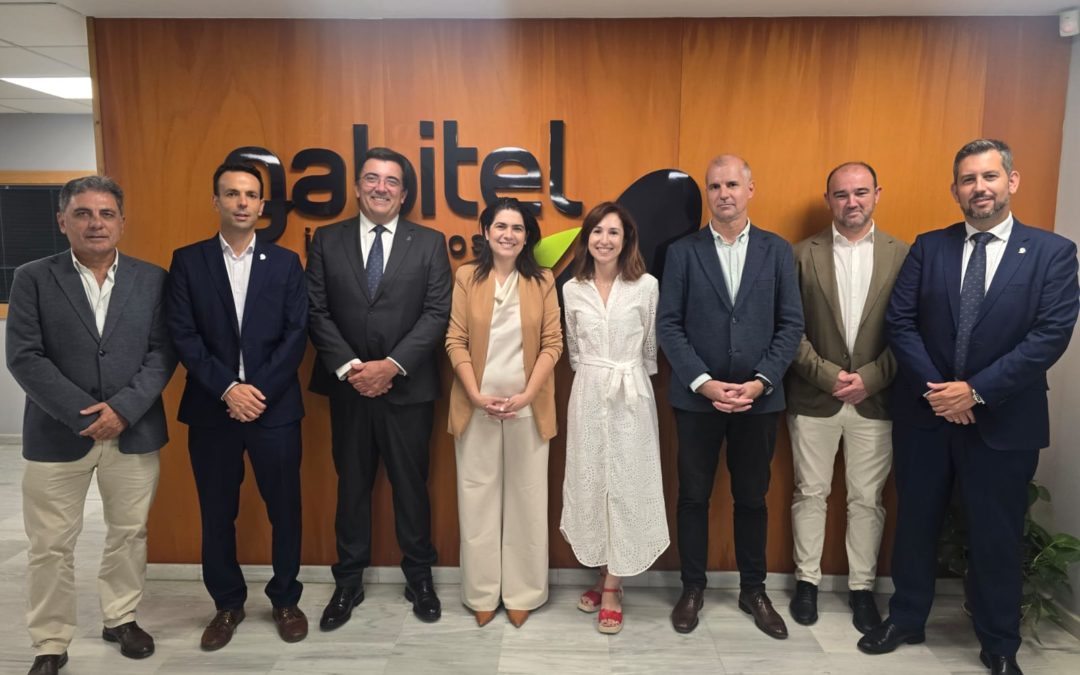 La delegada de Industria y Energía, Lucía Núñez, visita las oficinas de Gabitel